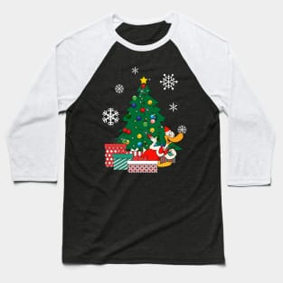 Gandy Goose Around The Christmas Tree Baseball T-Shirt